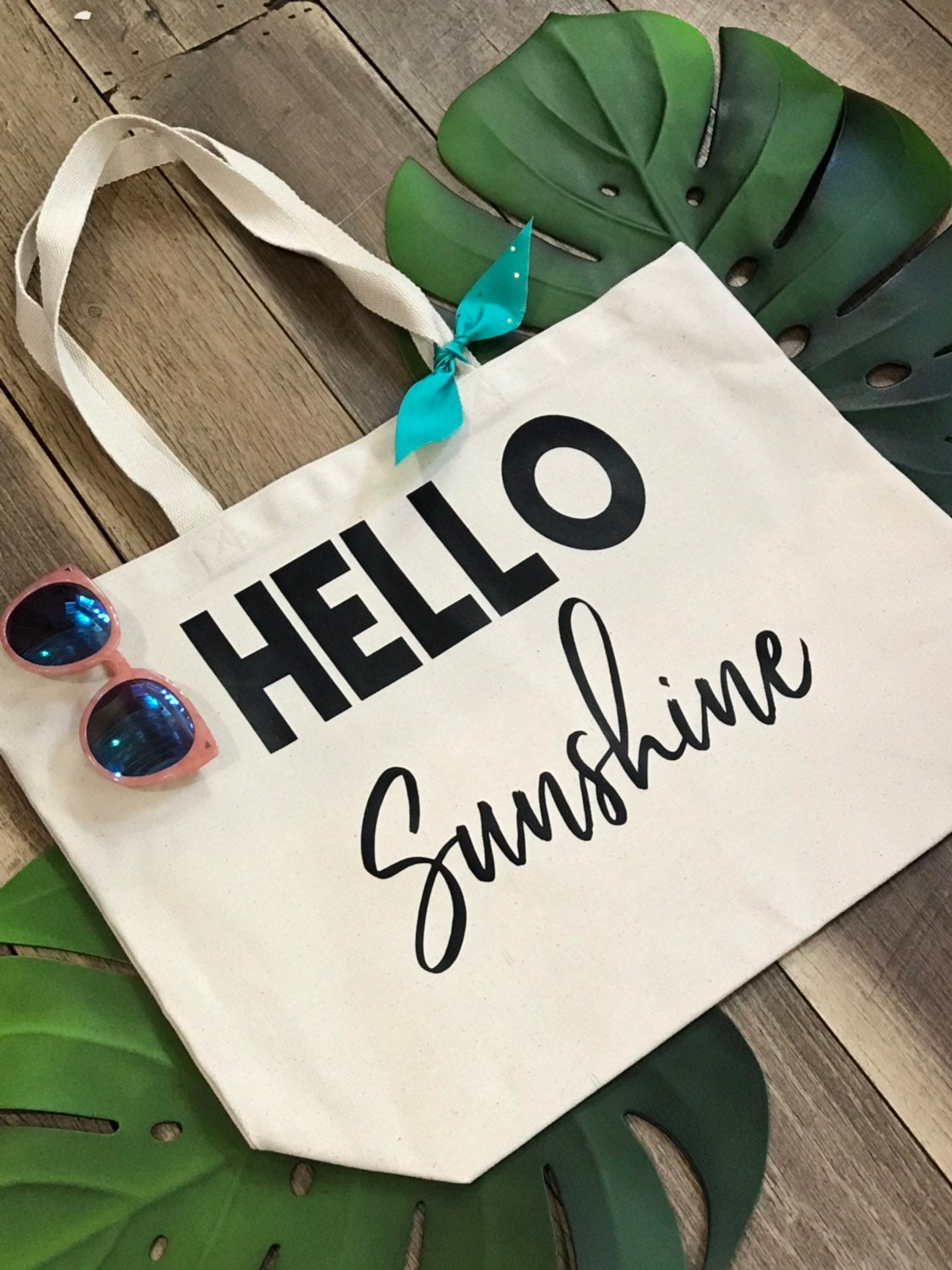 hello sunshine beach bag