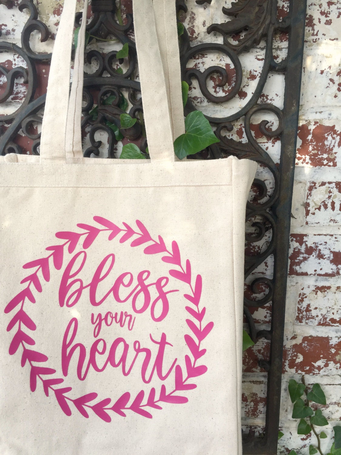 bless your heart canvas market tote bag bless your heart eco tote