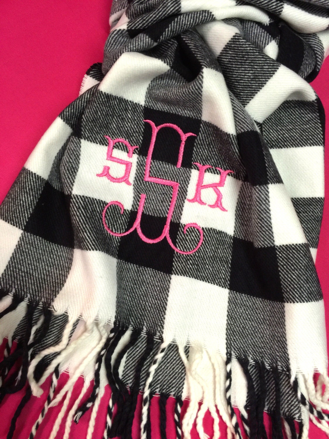 monogrammed buffalo plaid cashmere feel scarf monogram gingham scarf monogrammed plaid scarves christmas gift idea stocking stuffer - Christmas Plaid Scarf monogrammed buffalo plaid cashmere feel scarf monogram gingham scarf monogrammed plaid scarves christmas gift idea stocking stuffer - Christmas Plaid Scarf