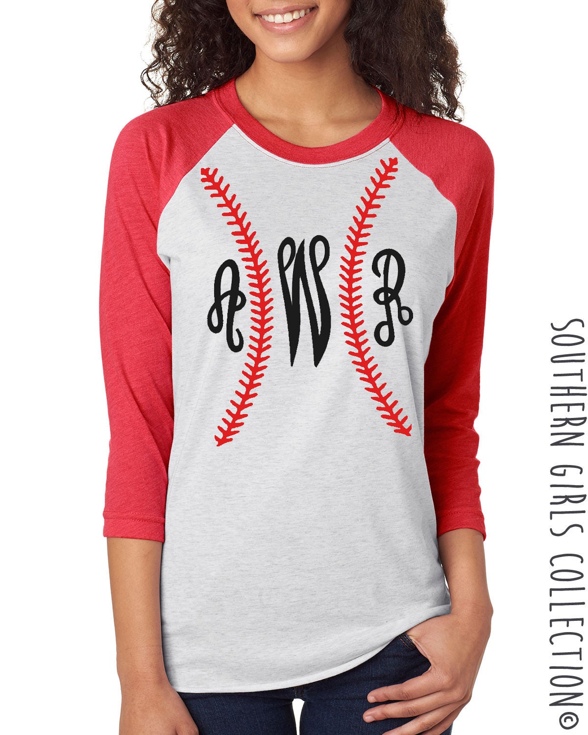 monogrammed baseball shirts for moms