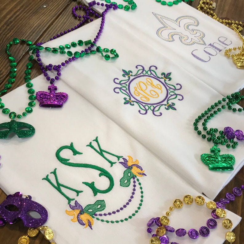 mardi gras tea cups