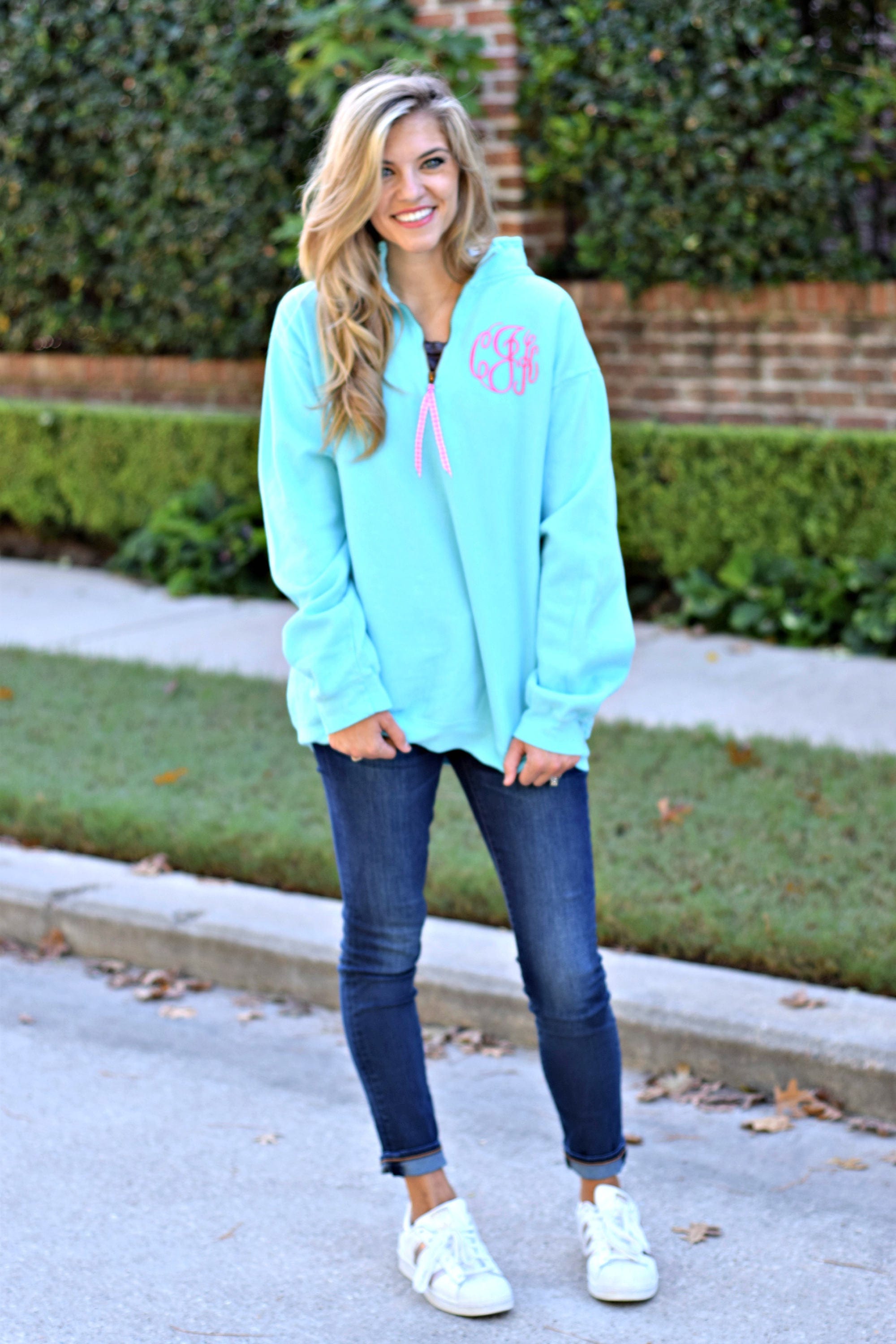 monogrammed comfort color sweatshirt