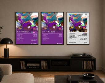 LUV vs. The World Lil Uzi Vert Album Posters For Dorm/Bedroom | 3 Posters (Digital Download)