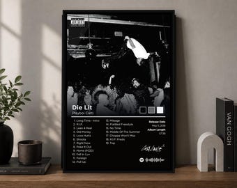 Die Lit Playboi Carti Album Poster For Dorm/Bedroom | Digital Download