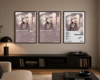 MAID OF HONOUR Drake Album Posters For Dorm/Bedroom | 3 Posters (Digital Download)