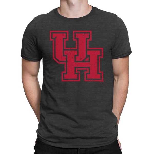 University of Houston Shirt UH Dark Gray Unisex Short Sleeve Super Soft Officially Licensed T-shirt Apparel Top Tee