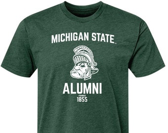 Michigan State Shirt MSU Spartans Gruff Sparty Alumni Stacked