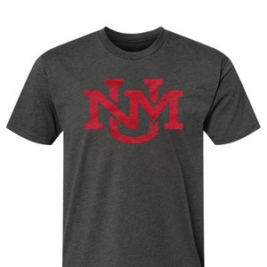 University of New Mexico Shirt UNM Unisex Heather Charcoal Grey Short Sleeve Super Soft Officially Licensed T-shirt Apparel Top Tee