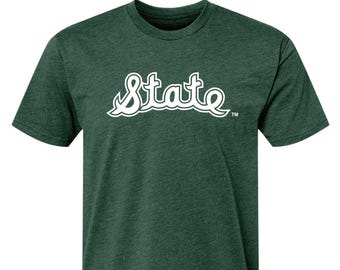 Green Cursive MSU Script State 1979 Basketball Champs Shirt