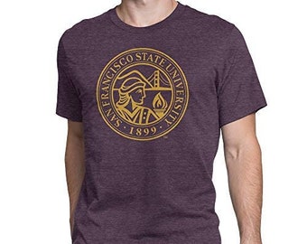 San Francisco State University Shirt Academic Seal Premium Unisex Short Sleeve Super Soft Officially Licensed Purple T-shirt Apparel Top Tee