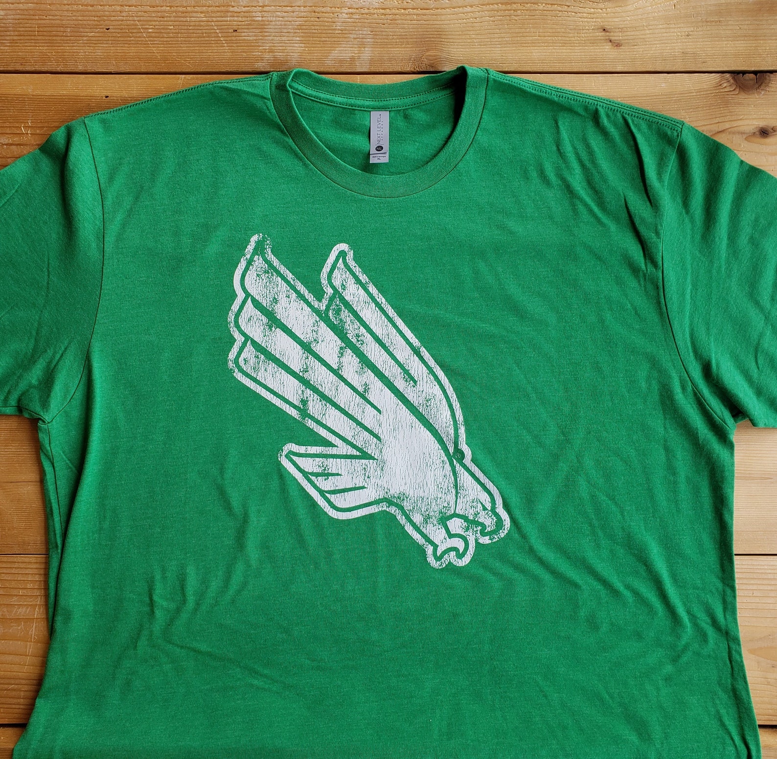 University of North Texas Mean Green Diving Eagle Logo Unisex T-shirt ...