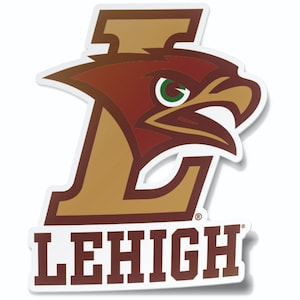 Lehigh University Mountain Hawks Logo Sticker Decal for Cars, Laptops, iPads, Water Bottles, Cornhole Boards