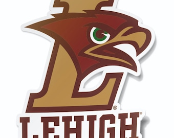 Lehigh University Mountain Hawks Vinyl Sticker Decal - Officially Licensed For Laptop, Car, Water Bottle