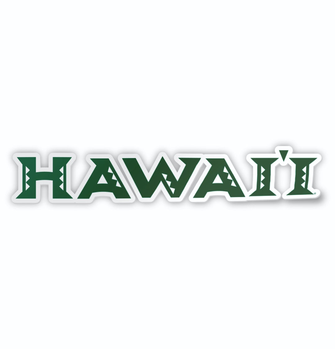 University of Hawaii Rainbow Warriors Wordmark Logo Car Decal Bumper  Sticker - Etsy Israel, image size:1080x1123