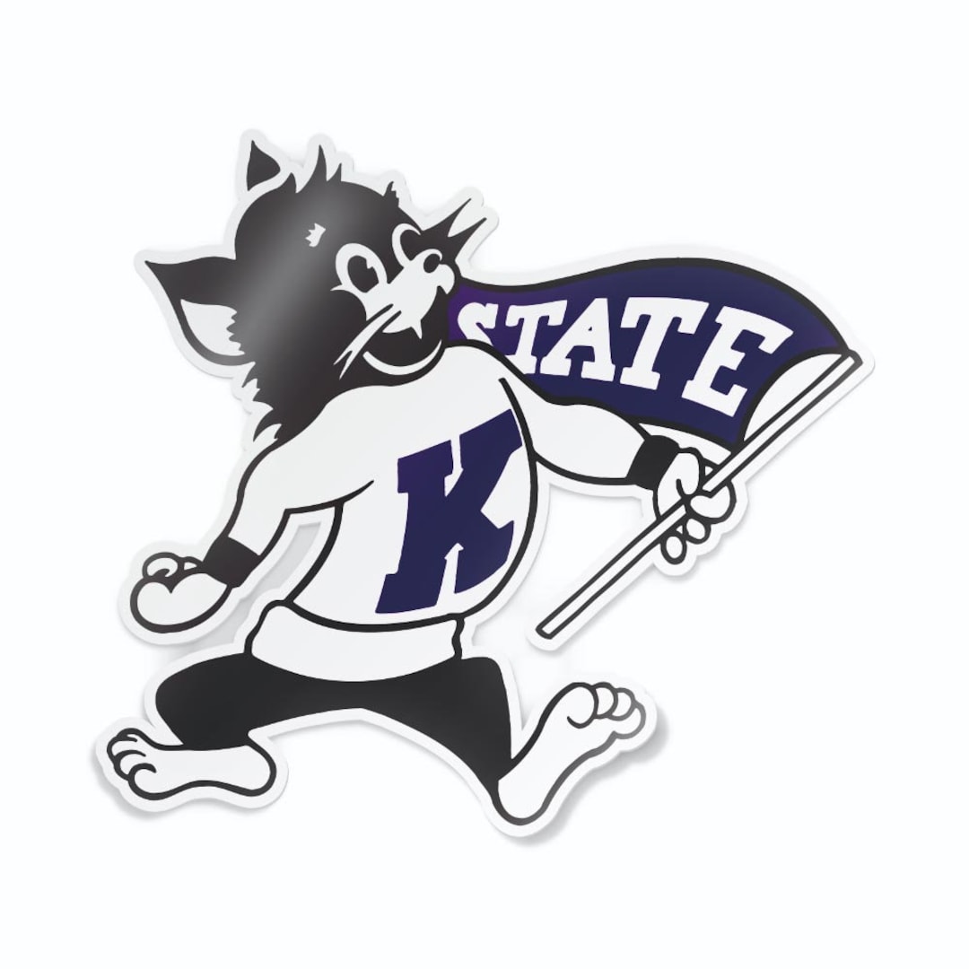 Kansas State University Wildcats Vintage Fightin' Willie Mascot Logo