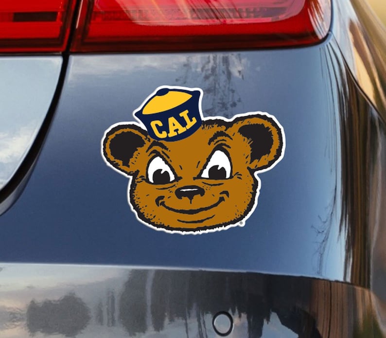 University of Californiaberkeley Vintage Bear Car Decal Etsy