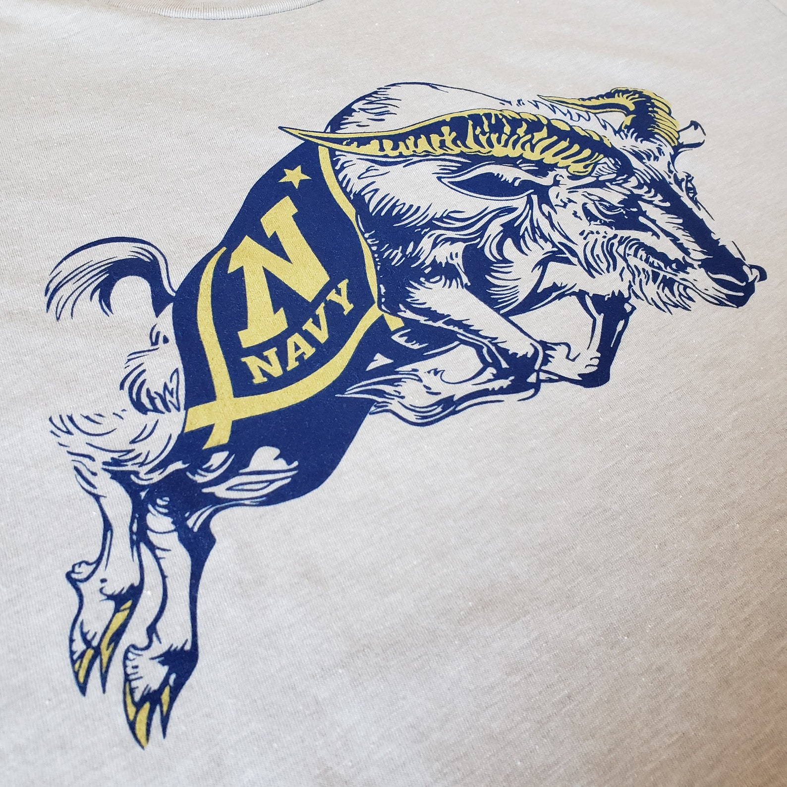 Navy US Naval Academy Vintage Bill the Goat Design Premium | Etsy