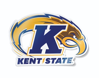 Kent State University Golden Flashes Primary Logo Car Decal Bumper Sticker