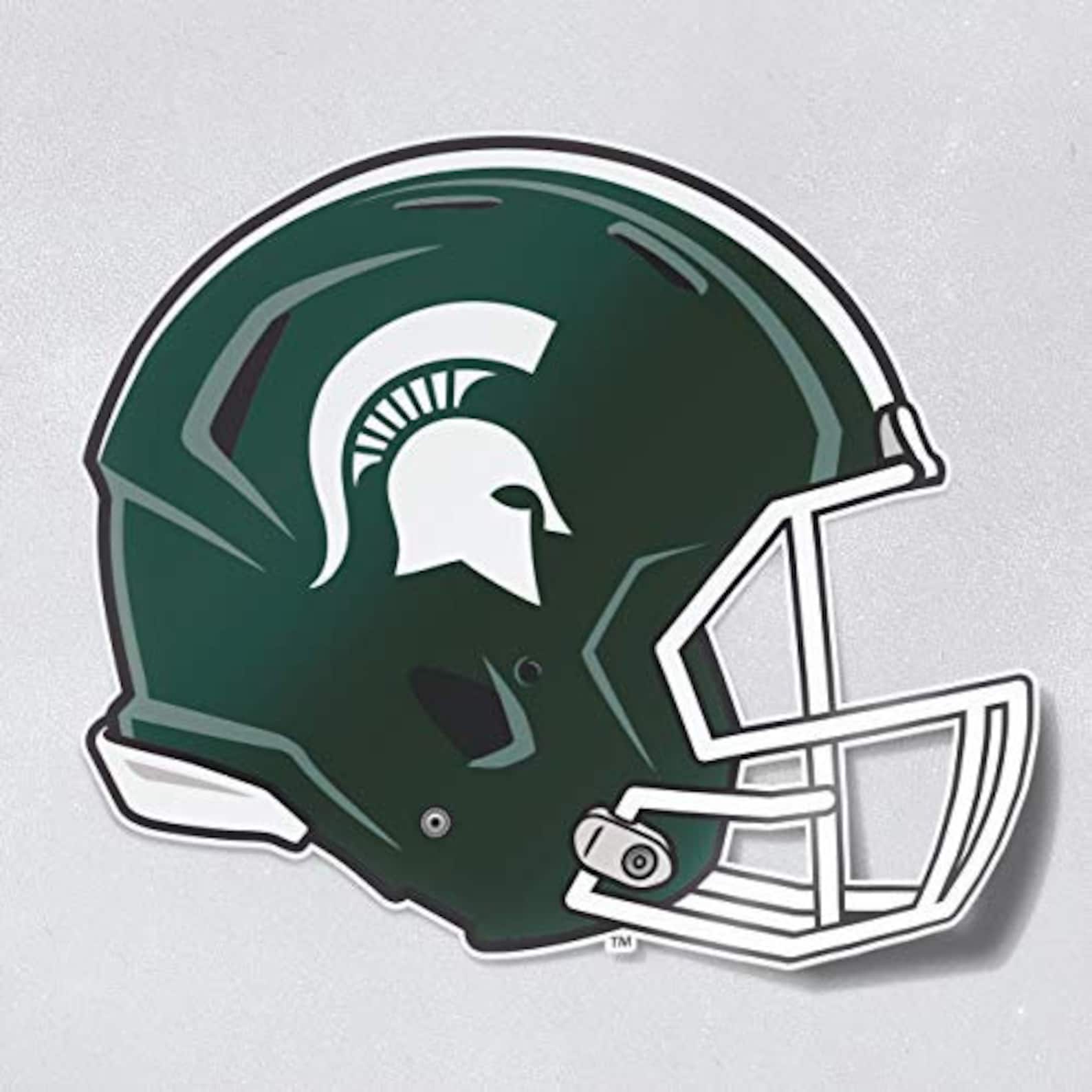 MSU Car Decal Sticker Michigan State Spartans Football Helmet Sparty ...