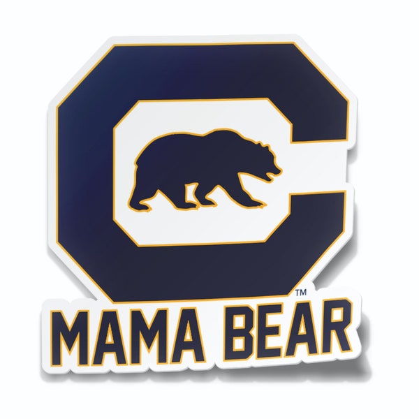 California Berkeley Mama Bear or Papa Bear Logo Car Decal Bumper Sticker