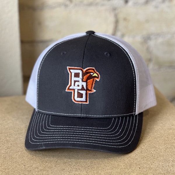 Bowling Green State University Falcons BGSU BG Logo Embroidered Baseball Hat Trucker Cap Richardson 112 Snapback