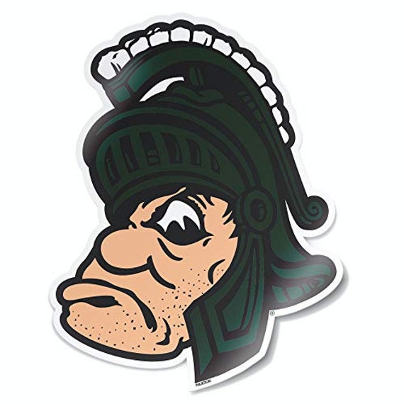 Michigan State Spartans Retro Gruff Sparty Full Color Logo Etsy Michigan State Spartans Retro Gruff Sparty Full Color Logo Etsy