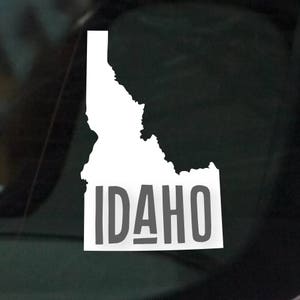 Home State Collection: The State of Idaho Sticker Decal for Cars, Laptops, iPads, Water Bottles, Cornhole Boards