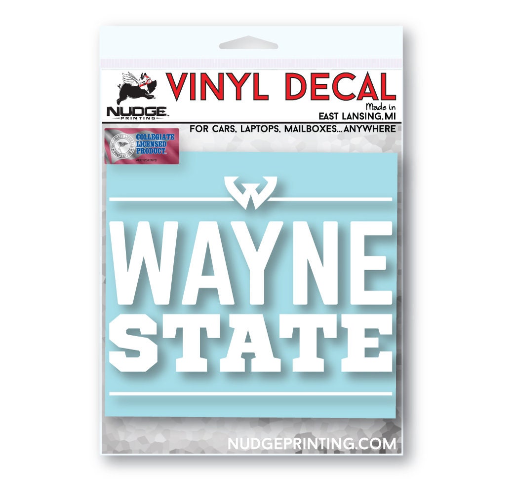 Wayne State University Full Color Block W Logo Car Decal – Nudge Printing