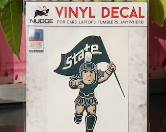 Michigan State University Sparty Athletic Car Decal - Officially Licensed Vinyl Sticker For Vehicles, Laptops, More - View #13