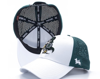 Michigan State University Hat, Performance Snapback Cap, Embroidered Spartans Sword Sparty Logo, Game Day Gift for husband or dad