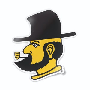 Appalachian State University Mountaineers Yosef the Mascot Logo Car Decal