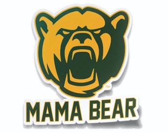 Baylor University Mama OR Papa Bear Original Design Car Decal Bumper Sticker