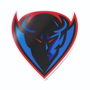 DePaul University Blue Demons Mascot Head Car Decal Sticker