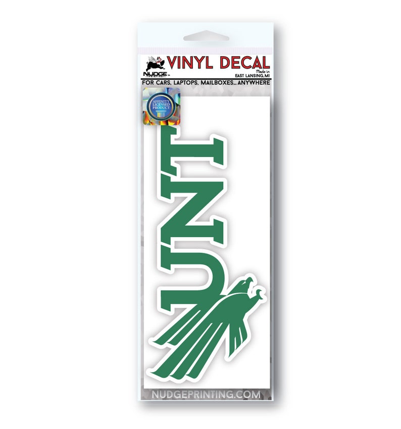 University of North Texas Mean Green Block UNT With Diving Eagle Logo ...