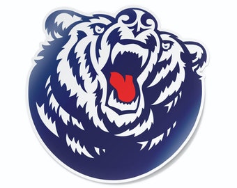 Belmont University Bruin Bear Logo Car 