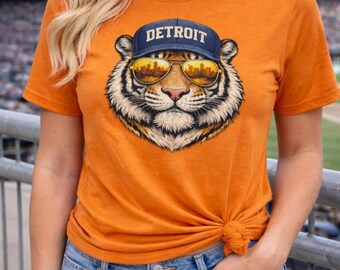 Tiger Wearing Sunglasses and Hat T-Shirt for Men and Women