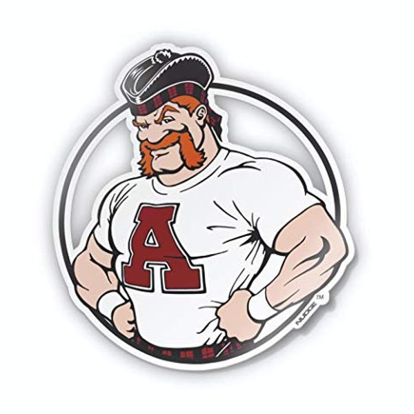 Alma College Scotty the Mascot Car Decal Sticker