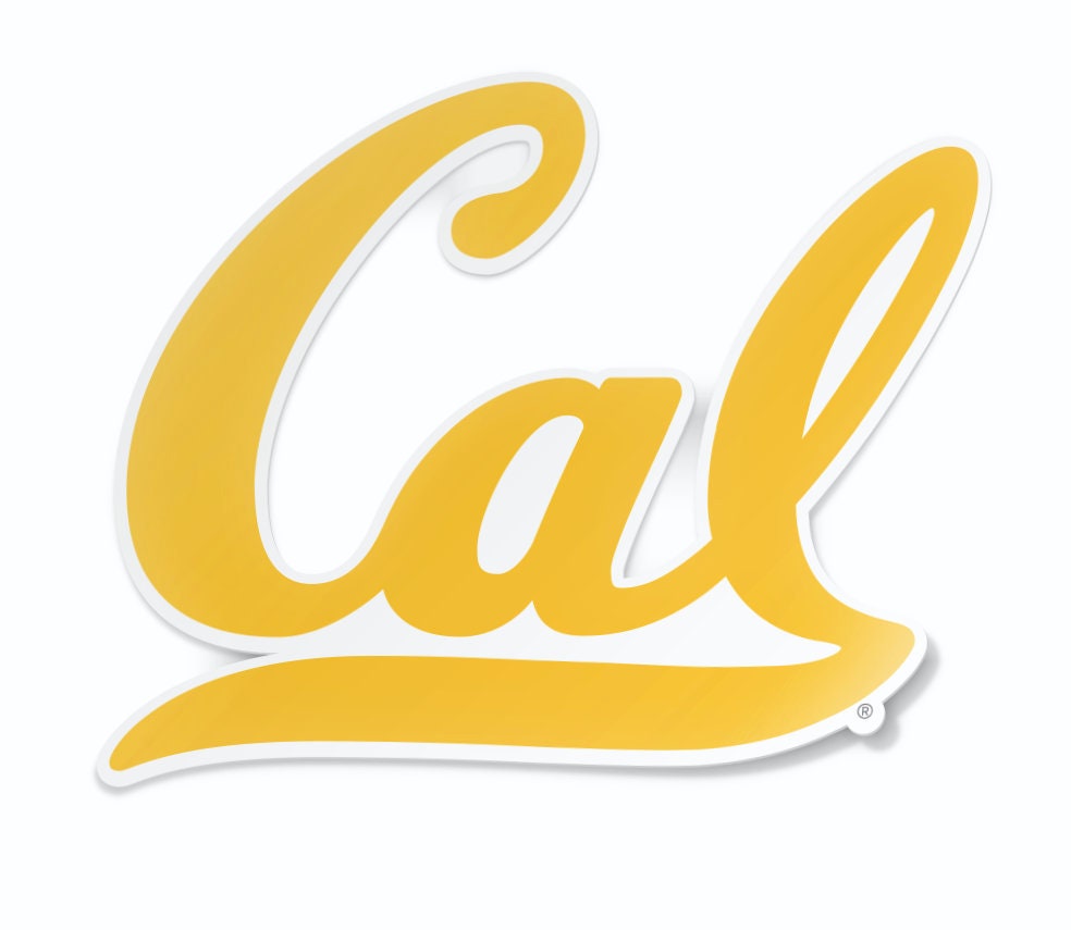 University of California-Berkeley Golden Bears Script Cal Car Decal (Gold)