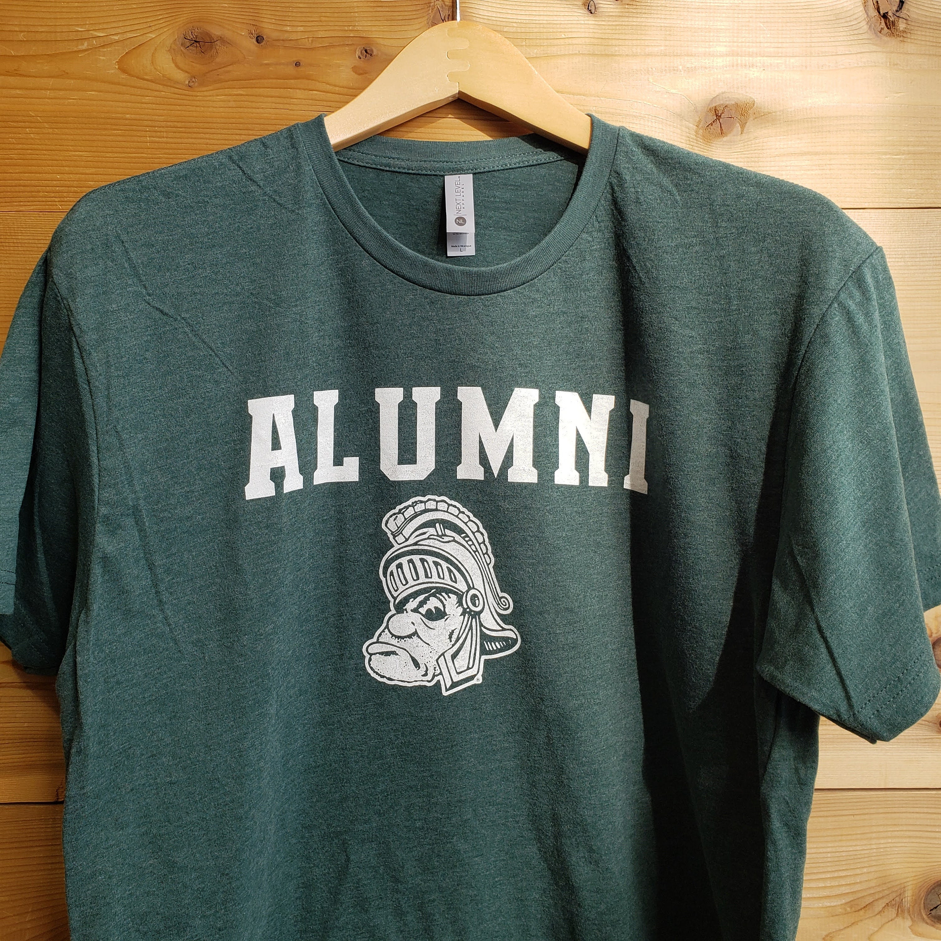 Michigan State University Msu Alumni Shirt With Gruff Sparty Etsy