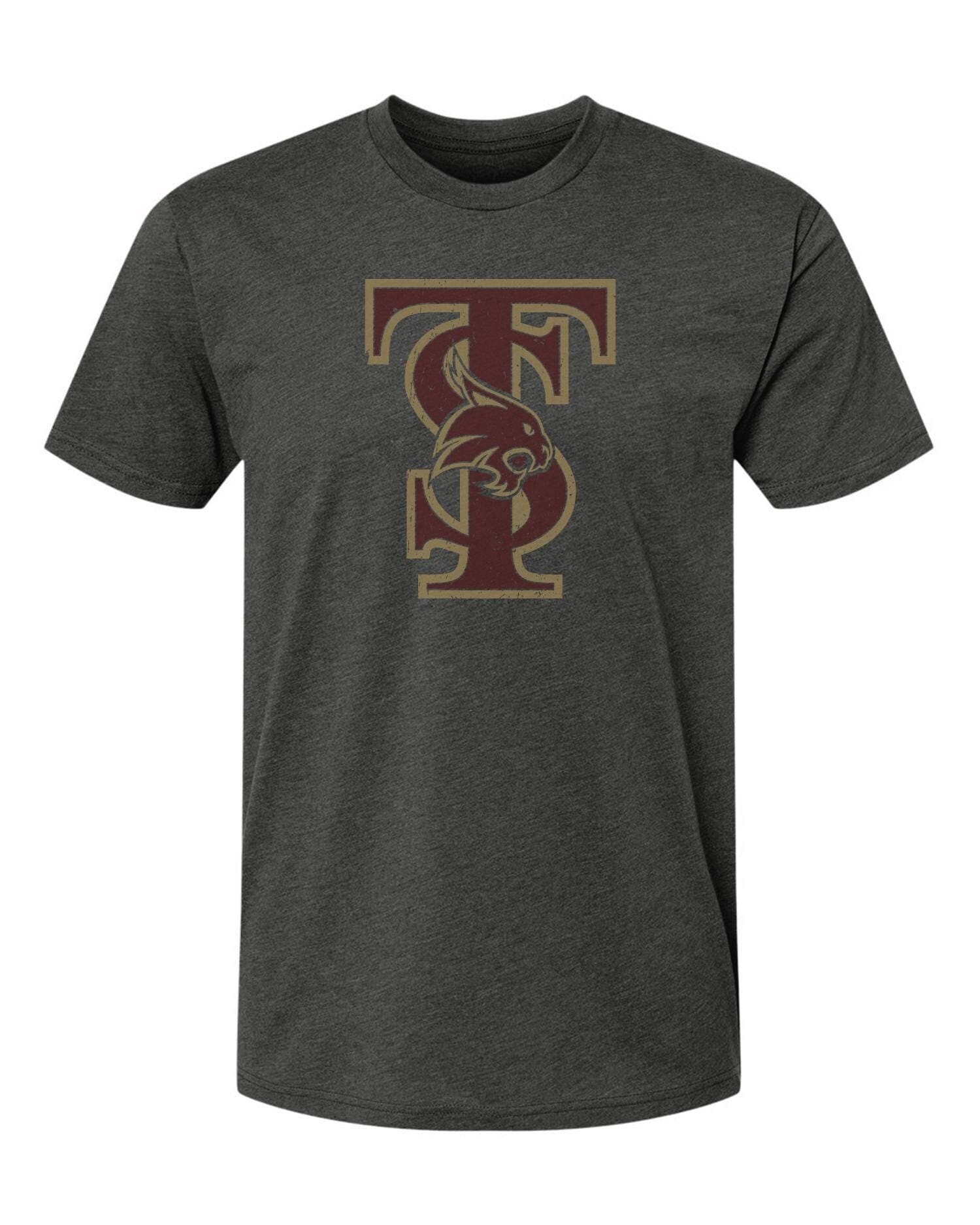 Texas State University Shirt TXST Bobcats Interlocking TS Logo