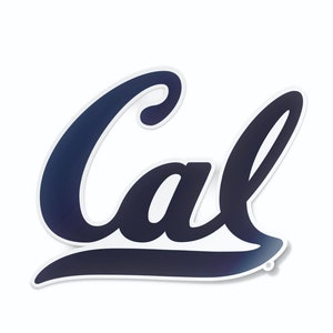 University of California-Berkeley Golden Bears Script Cal Car Decal