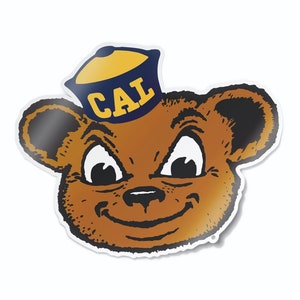 University of California-Berkeley Vintage Bear Car Decal