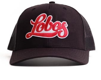The University of New Mexico Hat UNM Lobos Adjustable Snapback Black Trucker Hat Baseball Cap