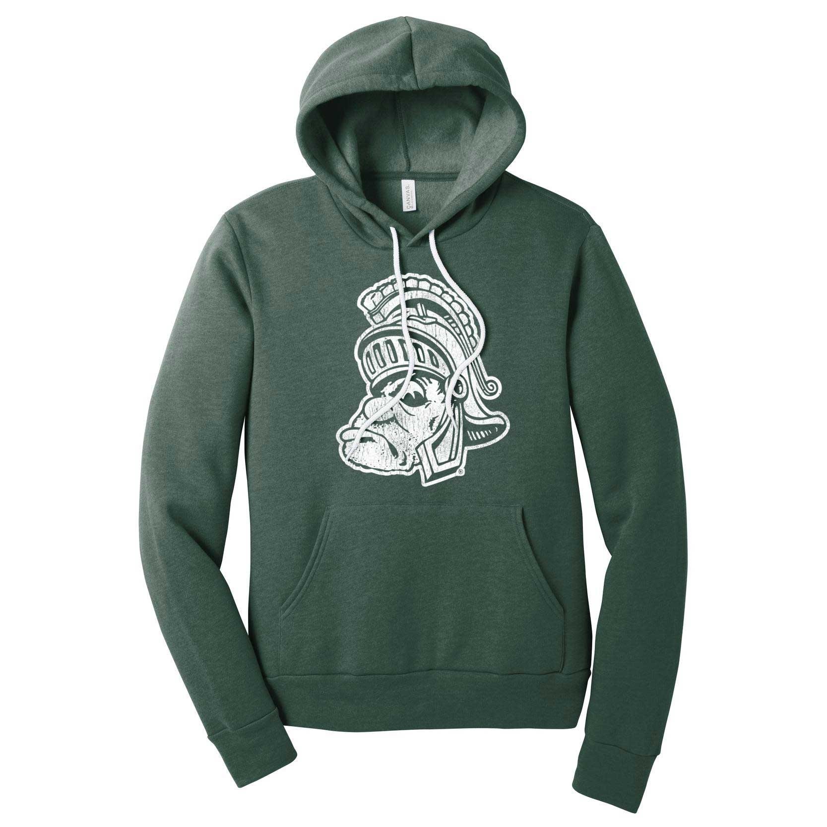Msu Sweatshirt Michigan State Spartans Hoodie Gruff Sparty Etsy