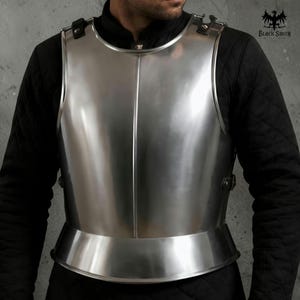 Medieval Knight Cuirass Armor Set ~ Steel Breastplate With Gambeson For LARP Battle | Hand Forged Plate Armor For Cosplay & Renaissance