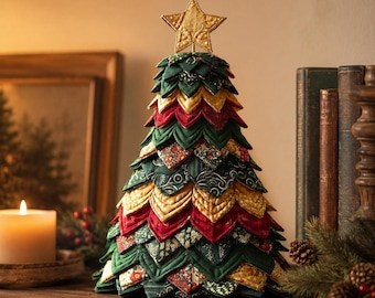 Quilted Christmas Tree Paper Pattern,  Pattern Only – Not a Finished Quilt 02819D