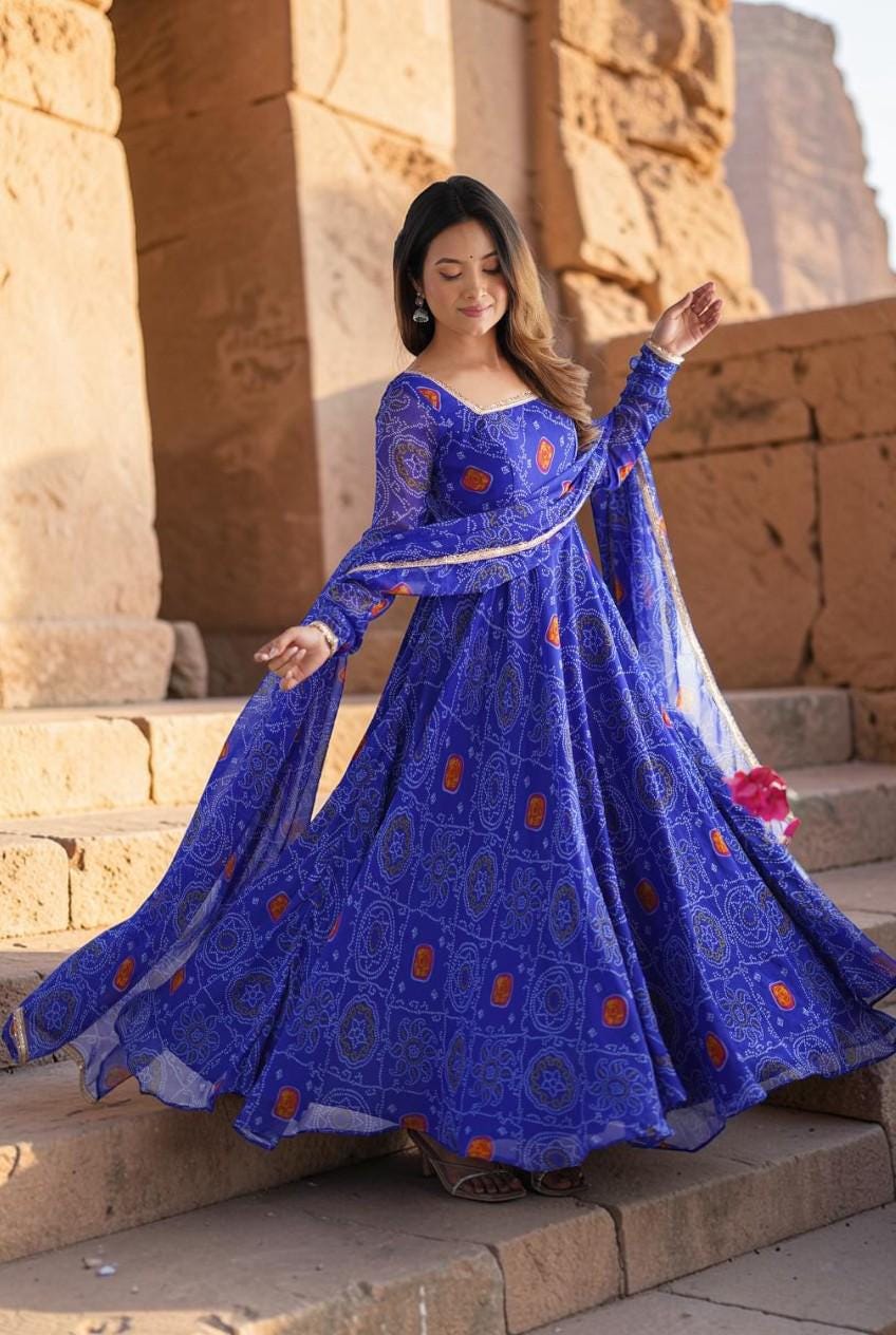 Bandhani Dress - Etsy