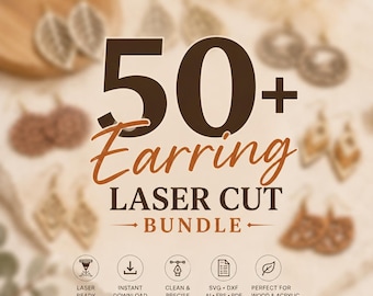 50+ Earring svg Bundle, 50 Wood Earrings svg Bundle, Earrings svg, Geometric Earrings svg, Earring Laser Cut File svg, Teardrop Earrings svg