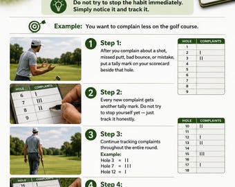 Wie man eine schlechte Angewohnheit stoppt! Golf Version