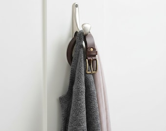 Die-Cast Zinc Alloy Coat Hook, Vintage Patina Entryway Hanger, Heritage Series Towel Hook